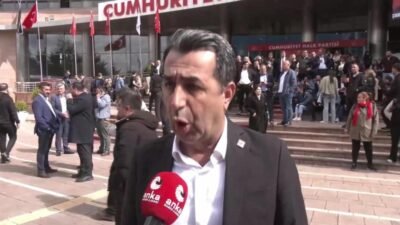 CHP PM Üyesi Erhan Adem, Genel Merkez'de sabah saatlerinde yaşanan