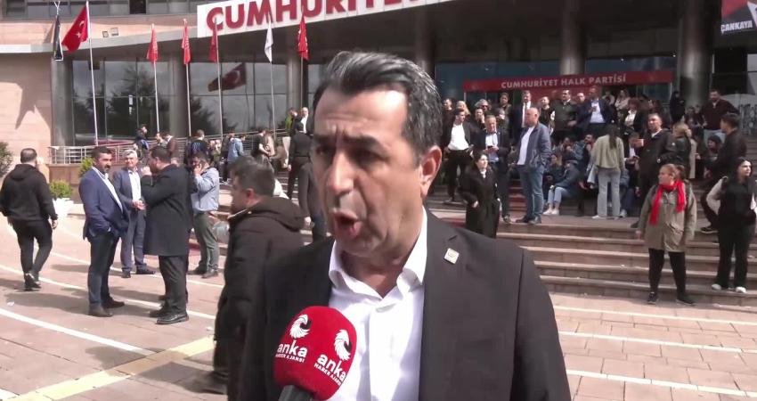 CHP PM Üyesi Erhan Adem, Genel Merkez'de sabah saatlerinde yaşanan