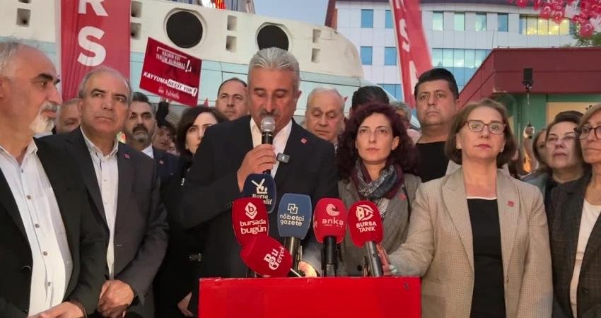 CHP’li il başkanlarının 81 ilde yaptığı ortak açıklama Bursa’da da