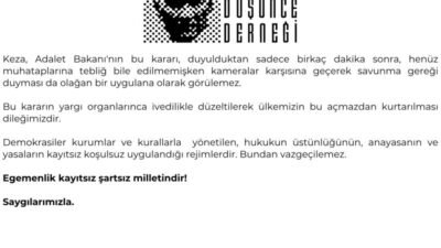 Atatürkçü Düşünce Derneği, CHP'nin 38. Olağan Kurultayı'nın iptal kararına ilişkin,