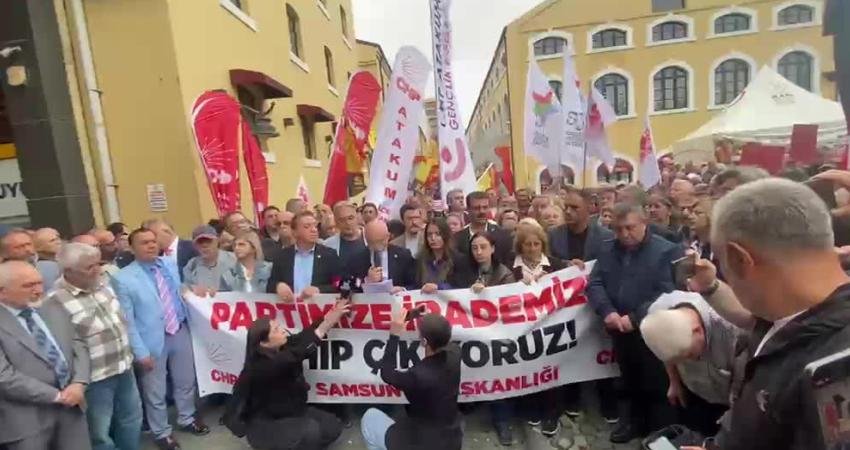 CHP Samsun örgütü ve yurttaşlar, Ankara Bölge Adliye Mahkemesi’nin CHP