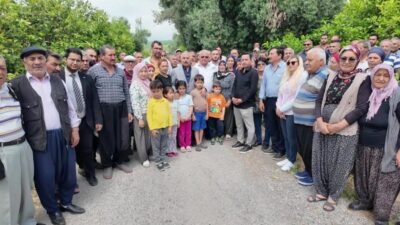 CHP Mersin Milletvekili Talat Dinçer, Mersin’in Çeşmeli beldesinde yaşayan köylülerin