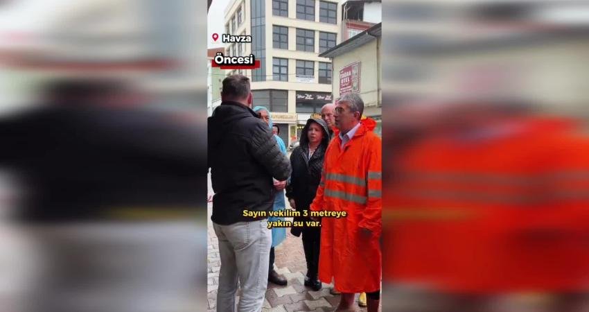 CHP Grup Başkanvekili Gökhan Günaydın, Samsun’un Havza ilçesinde deposunu su
