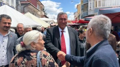  CHP Niğde Milletvekili Ömer Fethi Gürer, Ulukışla ilçesinde pazar yeri
