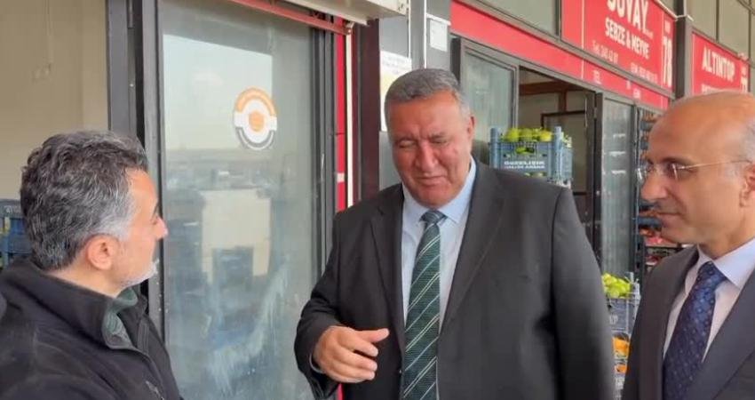 CHP Niğde Milletvekili Ömer Fethi Gürer, Kayseri Toptancı Hal'inde dert