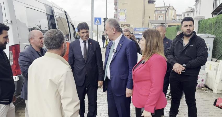 CHP Kocaeli Milletvekili Nail Çiler, partisinin saha çalışmaları kapsamında geldiği