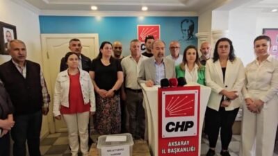 CHP Aksaray İl Başkanı Bilal Özdemir ve CHP Parti Meclisi