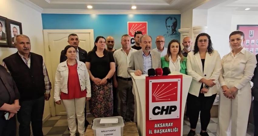 CHP Aksaray İl Başkanı Bilal Özdemir ve CHP Parti Meclisi