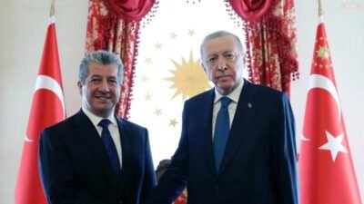 Cumhurbaşkanı Recep Tayyip Erdoğan, Irak Kürt Bölgesel Yönetimi Başbakanı Mesrur