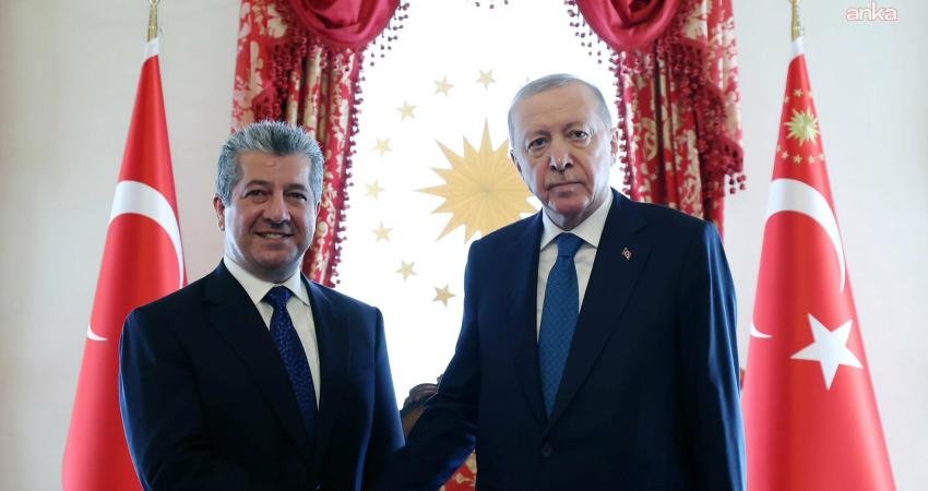 Cumhurbaşkanı Recep Tayyip Erdoğan, Irak Kürt Bölgesel Yönetimi Başbakanı Mesrur