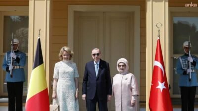 Cumhurbaşkanı Erdoğan, Belçika Kraliçesi Mathilde ile İstanbul’daki Vahdettin Köşkü’nde bir