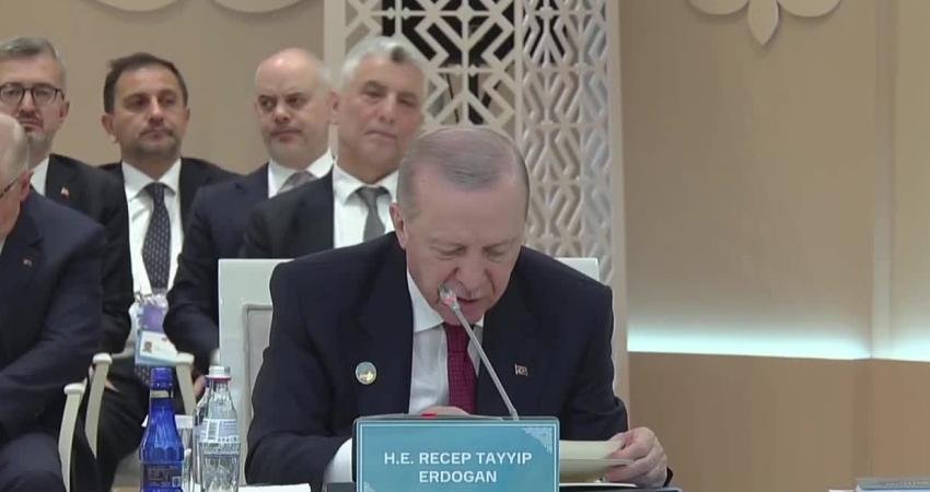 Türk Devletleri Teşkilatı’nın Türkistan’da düzenlenen Gayriresmi Zirvesi’nde konuşan Cumhurbaşkanı Erdoğan,