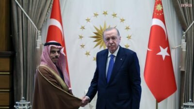 Cumhurbaşkanı Recep Tayyip Erdoğan'ın, Suudi Arabistan Dışişleri Bakanı Faysal bin