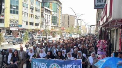 DEM Parti'nin 81 ilde "Barış İçin Adım At" temasıyla düzenlediği