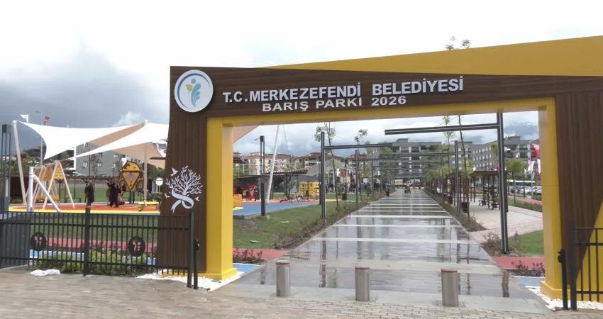Merkezefendi Belediyesi tarafından Karahasanlı Mahallesi’nde yapımı tamamlanan Barış Parkı düzenlenen