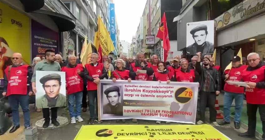  Devrimci 78’liler Derneği Samsun Şubesi, İbrahim Kaypakkaya’yı ölümünün 53. yıl
