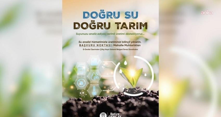 Didim Belediyesi, üreticilerin sulama ve zirai ilaçlamada kullandığı suyun kalite