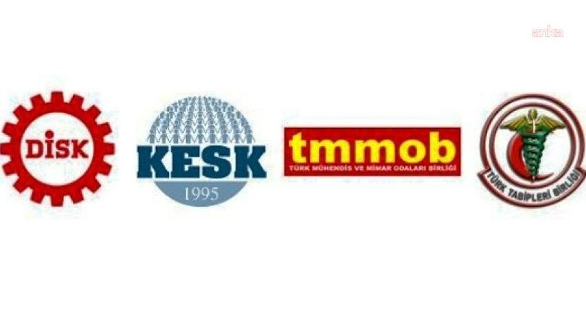 DİSK, KESK, TMMOB ve TTB'den, CHP Genel Merkezi’ne yönelik müdahaleye