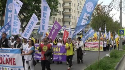 Diyarbakır’da 1 Mayıs Emek ve Dayanışma Günü, İstasyon Meydanı’nda binlerce
