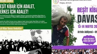 Artvin'in Cankurtaran bölgesinde doğa savunucusu Reşit Kibar'a öldürülmesine ilişkin davaya