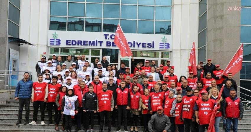 Edremit’te 1 Mayıs Emek ve Dayanışma Günü, binlerce kişinin katılımıyla