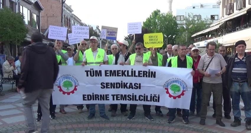 Tüm Emeklilerin Sendikası Edirne Temsilcisi Hasan Kılıç, Kurban Bayramı ikramiyesinin