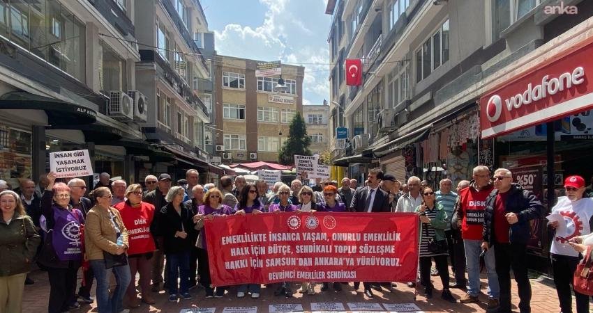 DİSK Devrimci Emekliler Sendikası Samsun ve Atakum şubelerinin ortak açıklamasında,