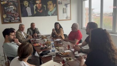 EMEP Genel Başkanı Seyit Aslan ile Genel Başkan Yardımcısı ve