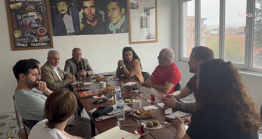 EMEP Genel Başkanı Seyit Aslan ile Genel Başkan Yardımcısı ve