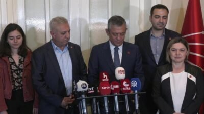 TBMM'de Özgür Özel'i ziyaret eden Emek Partisi Genel Başkanı Seyit