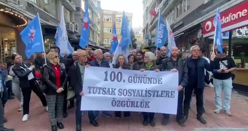 ESP’den “tutuklu sosyalistler serbest bırakılsın” çağrısı ESP Eş Genel Başkanı ve parti üyelerinin tutukluluğunun 100’üncü gününde