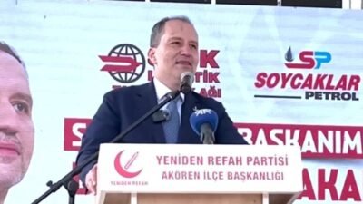 Yeniden Refah Partisi Genel Başkanı Fatih Erbakan, Konya’nın Akören ilçesinde
