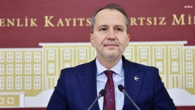 Yeniden Refah Partisi Genel Başkanı Fatih Erbakan, Denizli’nin Sarayköy ilçesindeki