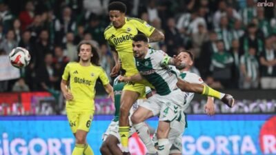 Trendyol Süper Lig’in 33. haftasında Fenerbahçe, deplasmanda TÜMOSAN Konyaspor’u 3-0