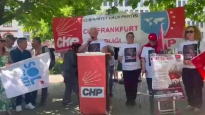 Almanya'nın Frankfurt kentinde CHP’nin 38. Olağan Kurultayı’na yönelik iptal kararı