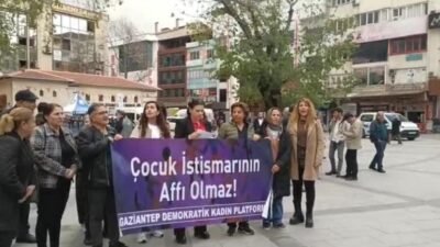 Gaziantep Demokratik Kadın Platformu açıklamasında, 13 yaşındaki bir çocuğun en