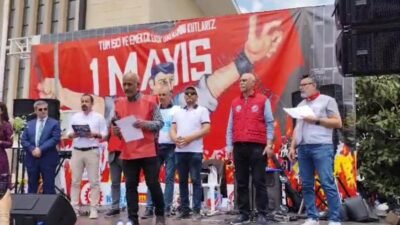 Tutuklu BİRTEK-SEN Genel Başkanı Mehmet Türkmen’in Gaziantep 1 Mayıs’ına gönderdiği