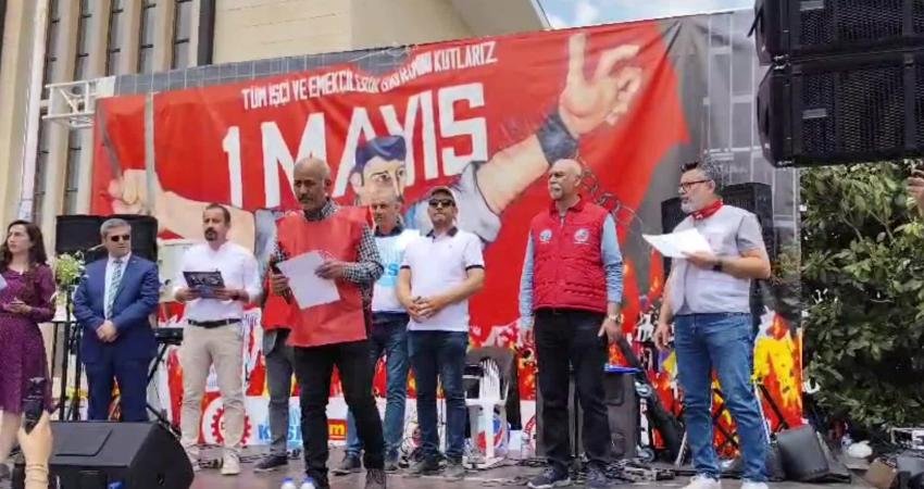 Tutuklu BİRTEK-SEN Genel Başkanı Mehmet Türkmen’in Gaziantep 1 Mayıs’ına gönderdiği
