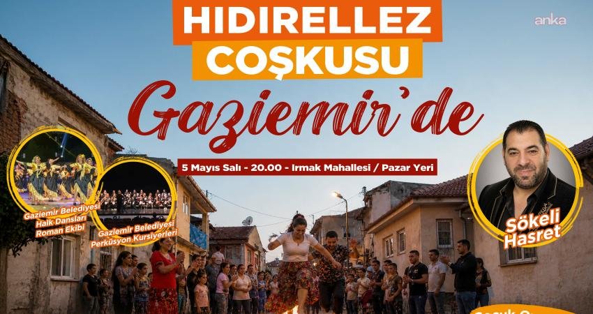 Gaziemir Belediyesi, baharın gelişinin müjdecisi olarak kabul edilen Hıdırellez’i, Irmak