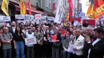 Gezi Direnişi'nin 13. yılında Taksim Mis Sokak'ta akşam saatlerinde bir