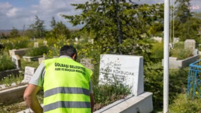 Gölbaşı Belediyesi, Kurban Bayramı öncesi vatandaşların kabir ziyaretlerini daha huzurlu