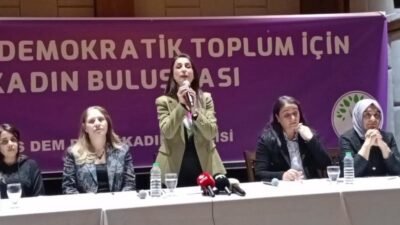 DEM Parti Eş Genel Başkanı Tülay Hatimoğulları, Kars’ta yaptığı konuşmada