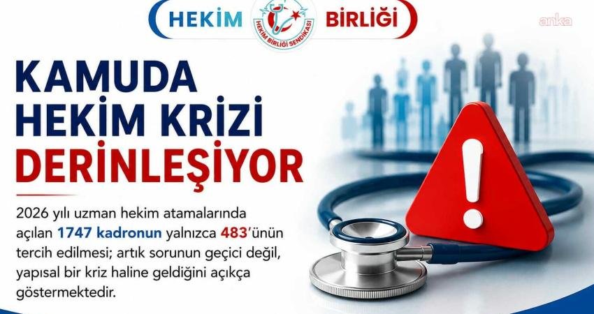 Hekim Birliği Sendikası, “Kamuda hekim tutabilmek için, güvenli çalışma ortamı,