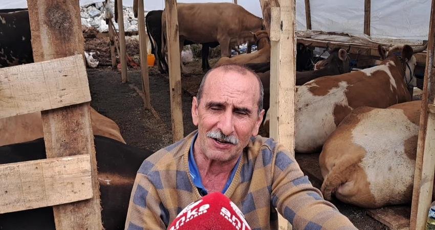 Artvin Hopa'da kurulan Kurban Pazarı'nda satıcılar, artan yem ve nakliye