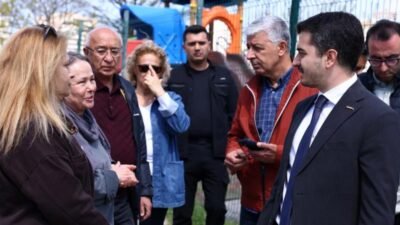 Çankaya Belediye Başkanı Hüseyin Can Güner, mahalle ziyaretleri kapsamında vatandaş