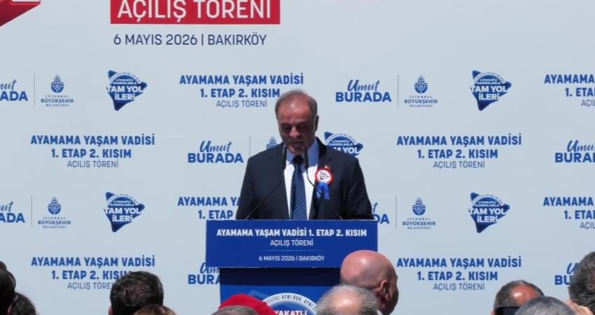 İBB Başkanvekili Nuri Aslan, Ayamama Yaşam Vadisi 1. Etap 2’nci