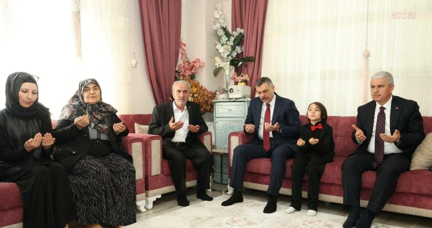 İçişleri Bakanı Mustafa Çiftçi, Kurban Bayramı programı kapsamında şehit Ali