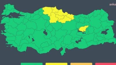İçişleri Bakanlığı, bugün Orta Karadeniz ile Tunceli'de yerel, kuvvetli sağanak