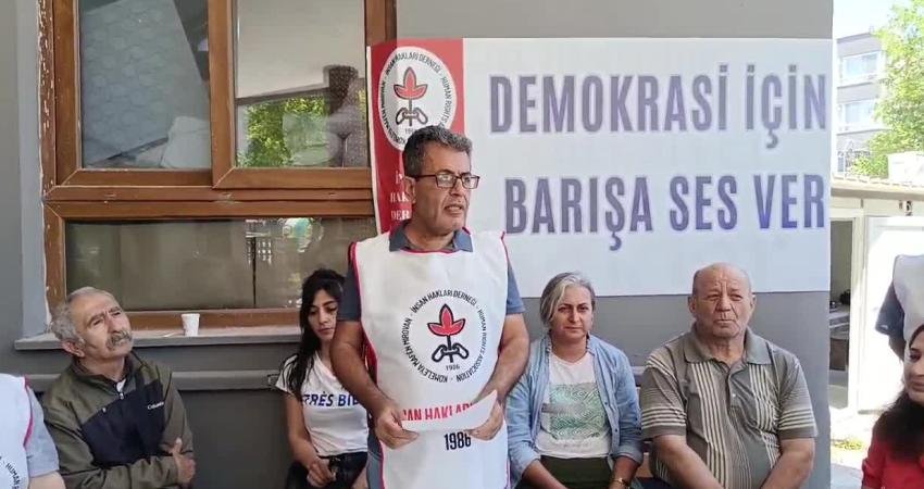 İHD İskenderun Şubesi: “Kalıcı barış için hukuki adımlar atılmalı” İHD İskenderun Şubesi Eş Başkanı Yusuf Berkyürek, çatışmasızlık sürecinin kalıcı