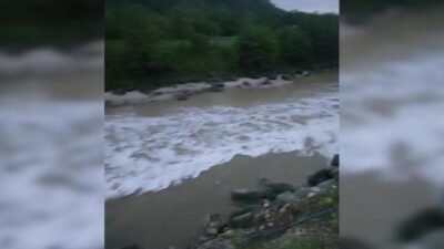 Rize’nin İkizdere ilçesinden İyidere'ye uzanan meşhur Kalapotamaz Deresi’nde ortaya çıkan